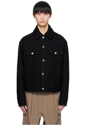 AMI Alexandre Mattiussi Black Boxy Jacket