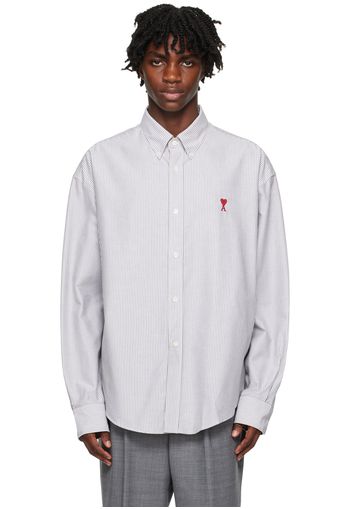 AMI Alexandre Mattiussi White & Black Ami De Cœur Shirt