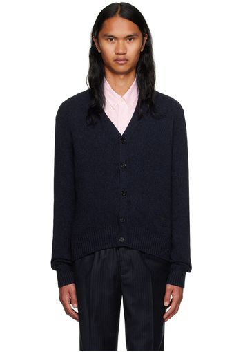 AMI Alexandre Mattiussi Navy Ami de Cœur Cardigan