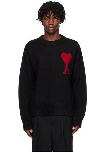 AMI Alexandre Mattiussi Black Ami De Cœur Sweater