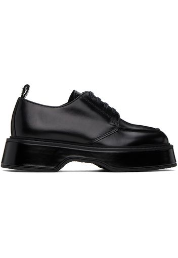 AMI Alexandre Mattiussi Black Square Toe Derbys