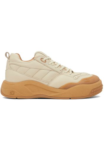 AMI Alexandre Mattiussi Beige Ami Sn1509 Sneakers