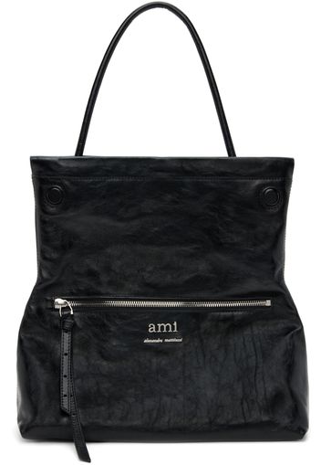 AMI Paris Black Grocery Tote