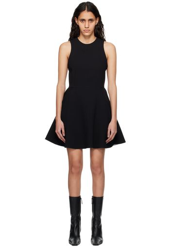 AMI Paris Black Flared Minidress