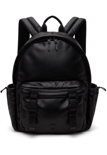 AMI Paris Black Ami de Coeur Backpack