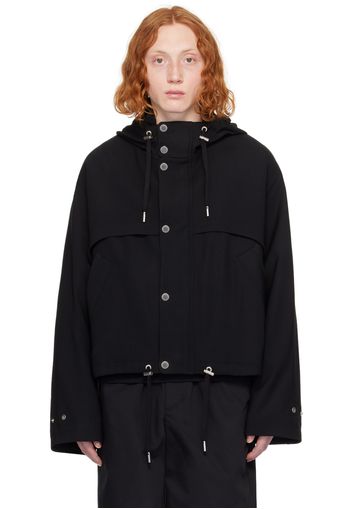 AMI Paris Black Drawstring Jacket