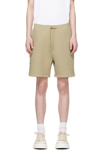 AMI Paris Green Ami de Cœur Shorts