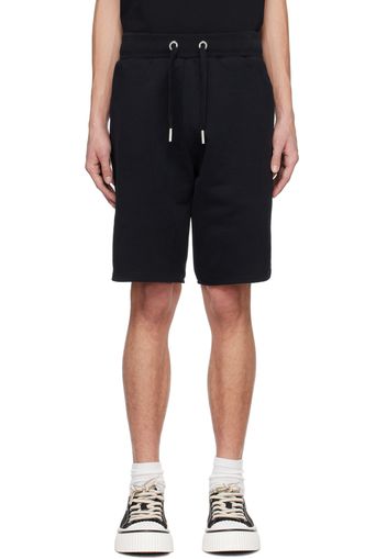 AMI Paris Black Ami de Cœur Shorts