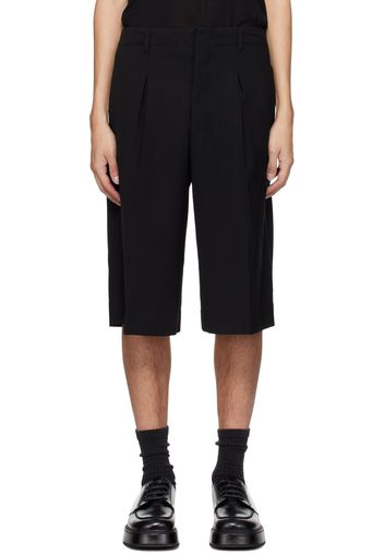 AMI Paris Black Long Shorts