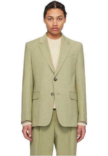 AMI Paris Khaki Two-Button Blazer