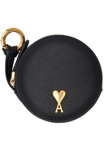 AMI Paris Black Paris Paris Round Purse Wallet