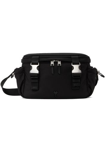 AMI Paris Black Ami De Coeur Messenger Bag