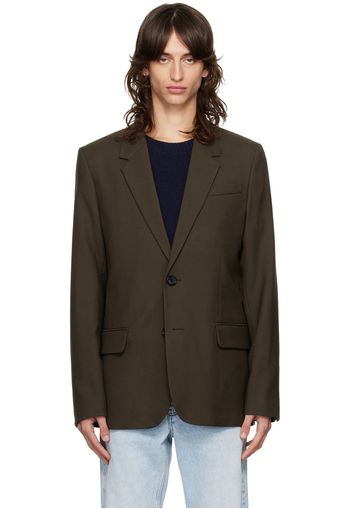 AMI Paris Brown Two Button Blazer