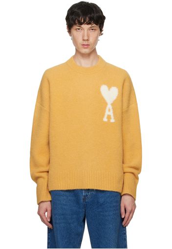 AMI Paris Yellow Ami De Cœur Sweater