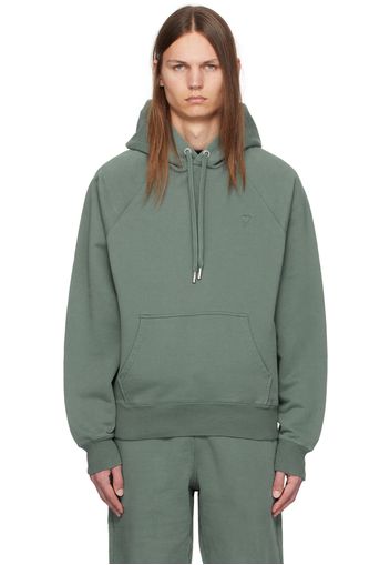 AMI Paris Green Ami de Coeur Hoodie