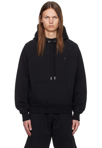 AMI Paris Black Ami de Coeur Hoodie