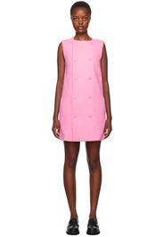 AMI Alexandre Mattiussi Pink Double-Breasted Minidress