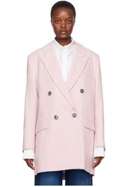 AMI Alexandre Mattiussi Pink Oversized Blazer