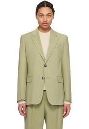 AMI Paris Khaki Two-Button Blazer