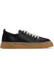 AMI Paris Black Lace-Up Sneakers