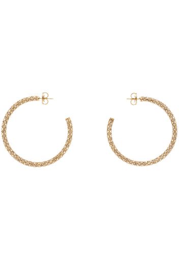 Amina Muaddi Gold Cameron Hoop Large Earrings