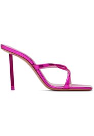 Amina Muaddi Pink Adriana Heeled 95 Sandals