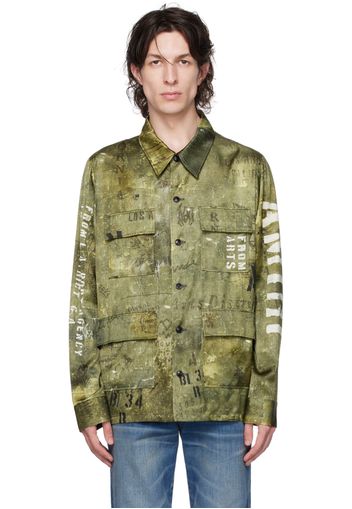 AMIRI Green Graphic Jacket