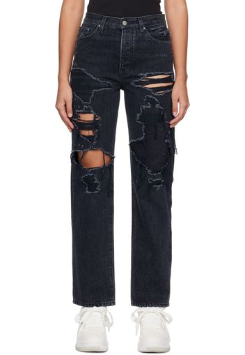 AMIRI Black Distressed Jeans