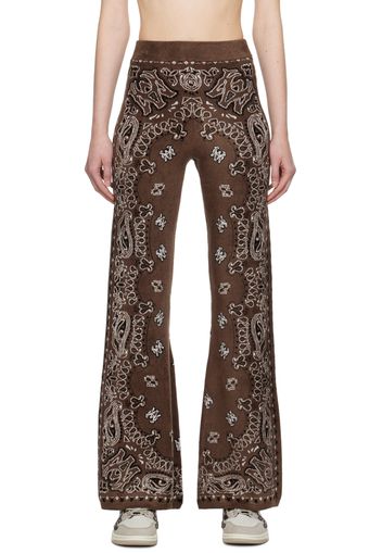 AMIRI Brown Bandana Lounge Pants