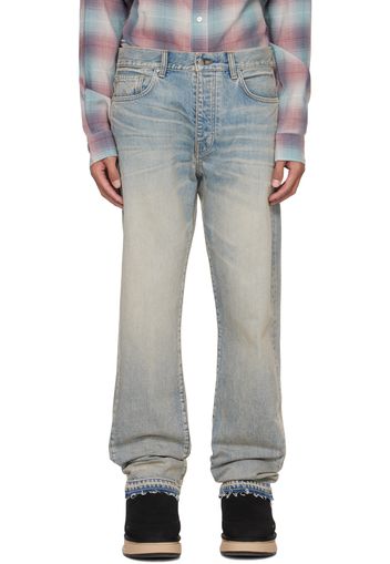 AMIRI Blue Release Hem Jeans