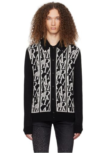 AMIRI Black Repeat Cardigan