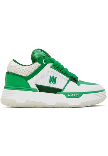 AMIRI White & Green MA-1 Sneakers