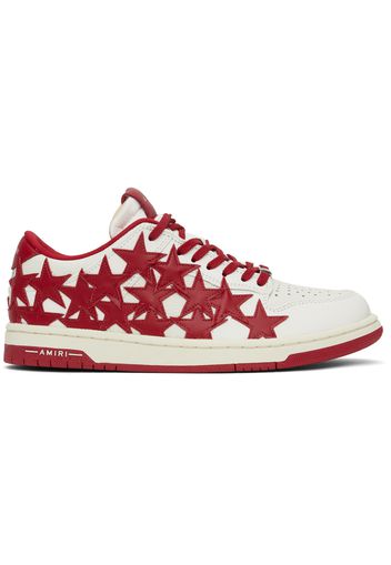 AMIRI Red & White Stars Low Sneakers