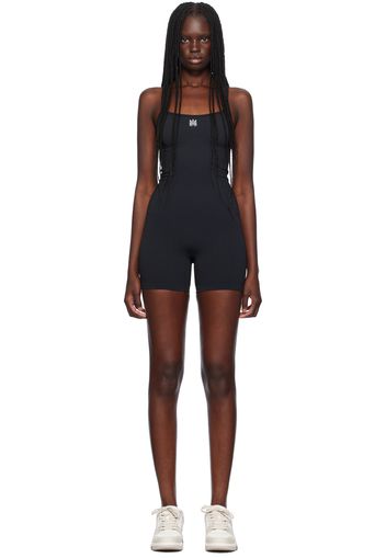 AMIRI Black MA Ribbed Seamless Romper