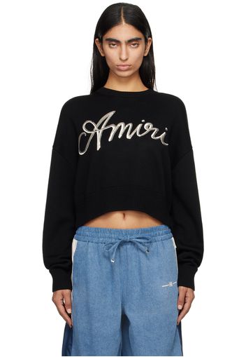 AMIRI Black MA Swirl Sweater