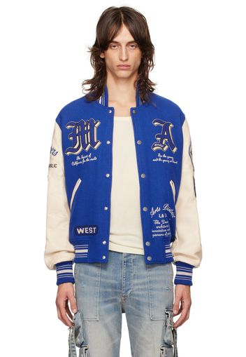 AMIRI Blue 'Dream Team' Bomber Jacket