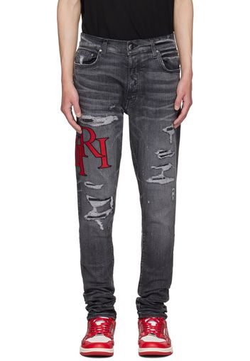 AMIRI Gray Staggered Jeans