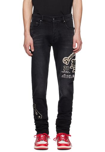 AMIRI Black Dream Team Skinny Jeans