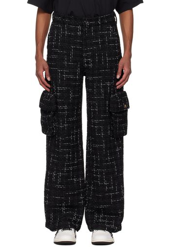 AMIRI Black Fleck Tweed Cargo Pants