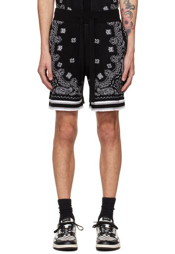 AMIRI Black Bandana Shorts