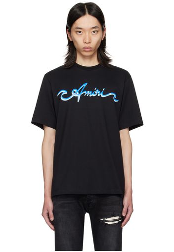 AMIRI Black Printed Logo T-Shirt