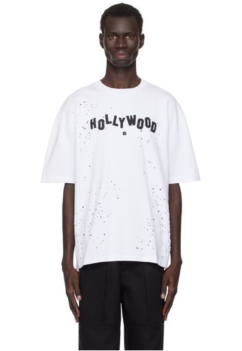 AMIRI White 'Hollywood' Shotgun T-shirt