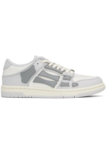 AMIRI Gray & White Skel Top Low Sneakers