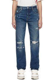 AMIRI Indigo Fractured Jeans