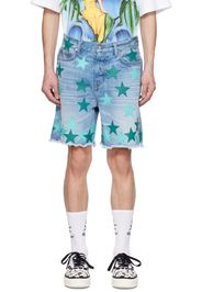 AMIRI Blue Chemist Denim Shorts