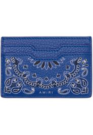 AMIRI Blue Bandana Card Holder