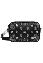 AMIRI Black Bandana Embroidered Camera Case Bag