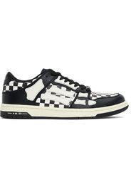 AMIRI Black & White Checkered Skel Top Low Sneakers