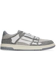 AMIRI Gray Crystal Skel Top Low Sneakers