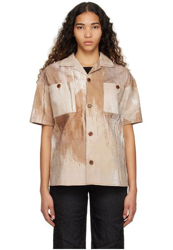 Andersson Bell Beige Tawney Printed Shirt